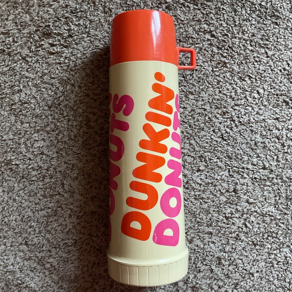 Vintage 80’s/90’s Dunkin’ Donuts 32oz Insulated Travel Thermos Bottle